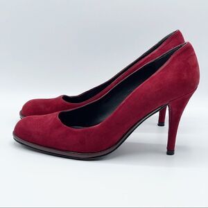 Stuart Weitzman Merlot Red suede leather heels - Women’s 9.5